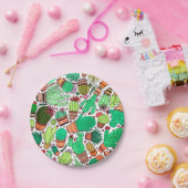 Succulent Cactus Potted Planten Cacti Garden Party Papieren Bordje (Feest)