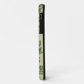 Succulent cactussilhouet in bekertjes en potten Case-Mate iPhone case (Achterkant/links)