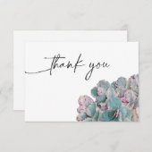 Succulent Carte de remerciements du désert (Devant / Derrière)