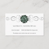 Succulent Carte de visite floral (Dos)