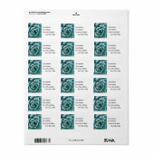 Succulent Closeup Etiket (Full Sheet)