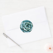 Succulent Closeup Ronde Sticker (Envelop)