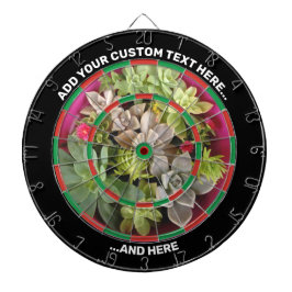 Succulent Dartboard met de Tekst van de Douane Dartbord