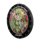 Succulent Dartboard met de Tekst van de Douane Dartbord (Voorkant Rechts)