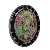 Succulent Dartboard met de Tekst van de Douane Dartbord (Voorkant Links)