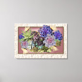 Succulent decor canvas afdruk (Voorkant)
