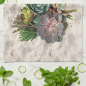 Succulent decor theedoek (Gevouwen)