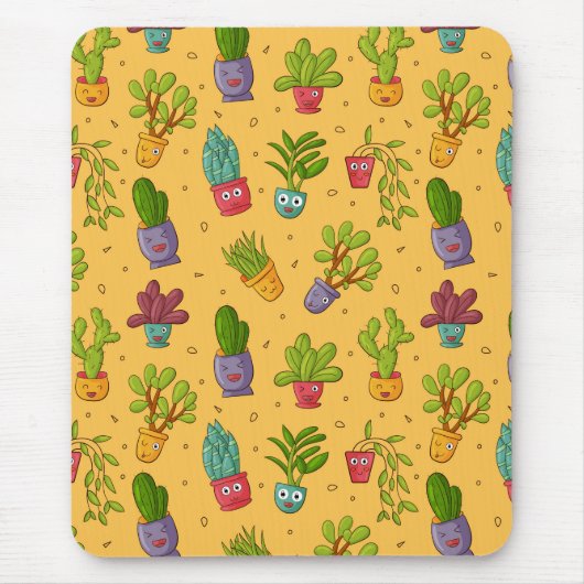 Succulent Desert Mousepad Muismat (Voorkant)