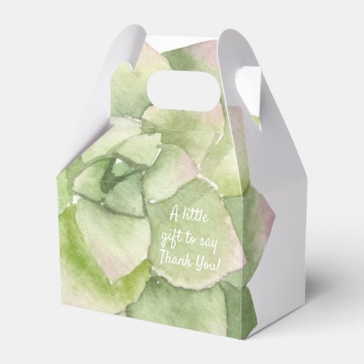 Succulent: Douanepartij Bedankdoosjes (Voorkant Zijde)