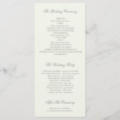 Succulent Floral Garden Trouwprogramma's Programma (Achterkant)