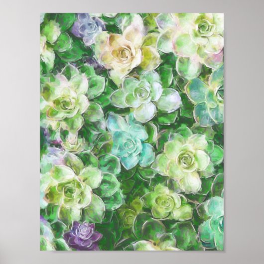 Succulent Garden door Cindy Bendel Poster