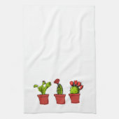Succulent Garden Kitchen Tea Towel Theedoek (Verticaal)