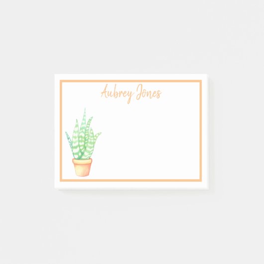 Succulent geschat | Gepersonaliseerd Post-it® Notes (Voorkant)