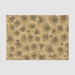 Succulent Gold Glitter Elegant Metallic Design Tissuepapier