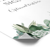 Succulent Greenery | Aangepaste Kaarten en cadeaus Poster (Hoek)