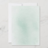 Succulent Greenery Gold Leaves Boho Couples Shower Kaart (Achterkant)