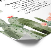 Succulent greenery late night diapers game poster (Hoek)