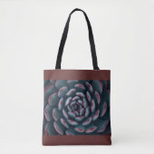 Succulent - groen en rood tote bag (Voorkant)