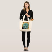 Succulent Grote Tote Bag (Voorkant (model))