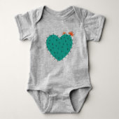 Succulent hart romper (Voorkant)