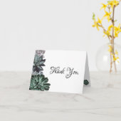 Succulent Hartelijk dank Kaart (Gele Bloem)