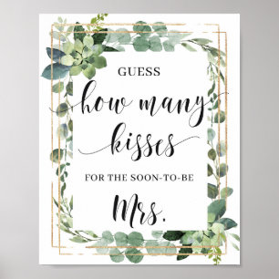 Succulent Hoeveel kussens voor het binnenkort te o Poster