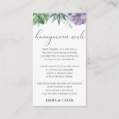 Succulent Honeymoon Wish Fund Enclosure Card Informatiekaartje (Voorkant)