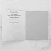 Succulent Hues of Bleek Blues Save the Dates Kaart (Binnen)