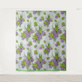 Succulent Hues of Zee Green & Lavender tones Wandkleed (Voorkant)