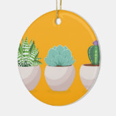 Succulent in een pot keramisch ornament (Links)