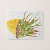 Succulent in Gele Pot Jigzaag Puzzle Legpuzzel (Horizontaal)