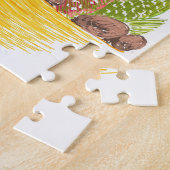 Succulent in Gele Pot Jigzaag Puzzle Legpuzzel (Zijkant)