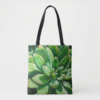 Succulent in groen draagtas