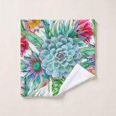 Succulent jardin tropical (Gant de toilette)