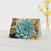 Succulent Kaart (Gele Bloem)