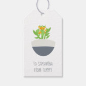 Succulent Kalanchoe Plant Mam Pattern Cadeaulabel (Voorkant)