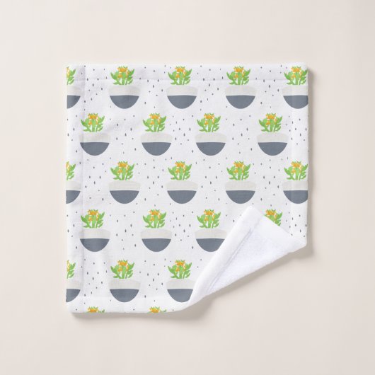 Succulent Kalanchoe Plante maman Motif (Gant de toilette)