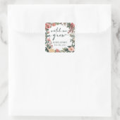 Succulent Kijk me groeien Baby shower gunst Label (Tas)