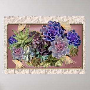 Succulent Kunst Poster