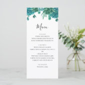 Succulent menu mariage. Menu du dîner d'été. Cactu (Debout devant)