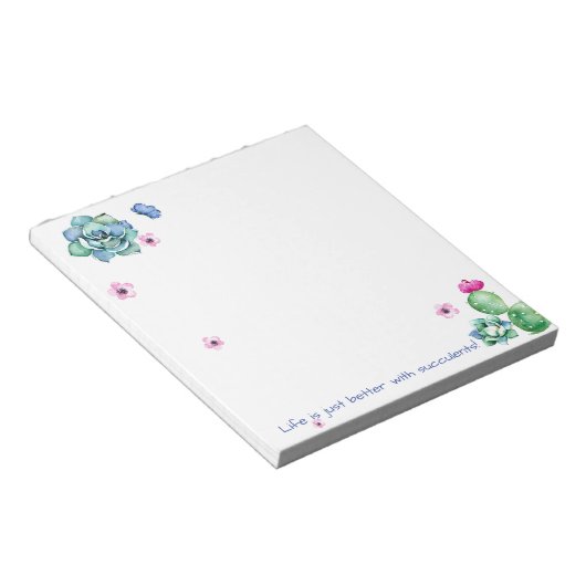 Succulent Notitieblok (Schuin)