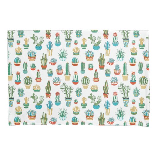 Succulent Patroon Kussensloop (Voorkant-Links)