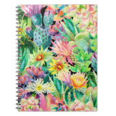 Succulent plant en cactus tuinpatroon notitieboek (Voorkant)
