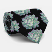 Succulent plant stropdas (Opgerold)