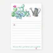 Succulent Post-it Note Pad (Voorkant)