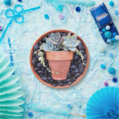 Succulent Pot in een Bord met pottenpapier (Feest)