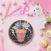 Succulent Pot in een Bord met pottenpapier (Feest)