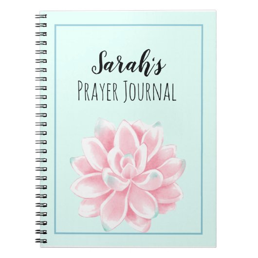 Succulent Prayer Journal Notitieboek (Voorkant)