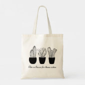 Succulent Quote Tote Bag (Achterkant)