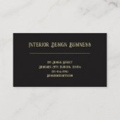 Succulent Rustic Wood  Green Black Visitekaartje (Achterkant)